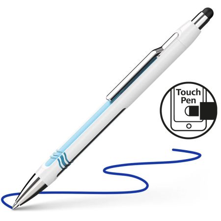 Pero kuličkové Schneider Epsilon XB white-blue Touch - modrá náplň Pero kuličkové Schneider Epsilon XB white-blue Touch - modrá náplň