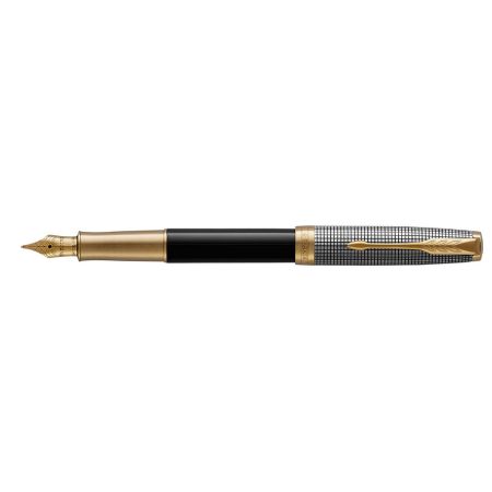 Pero plníci PARKER Sonnet Silver & Black GT 18K -F-