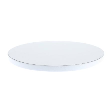 Pevný kulatý dortový podnos průměr 35 cm / tloušťka 12 mm - bílý