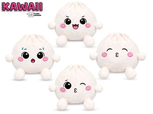 Plush Friends Kawaii Bao knedlíček plyšový 25cm 4druhy 0m+ Plush Friends Kawaii Bao knedlíček plyšový 25cm 4druhy 0m+