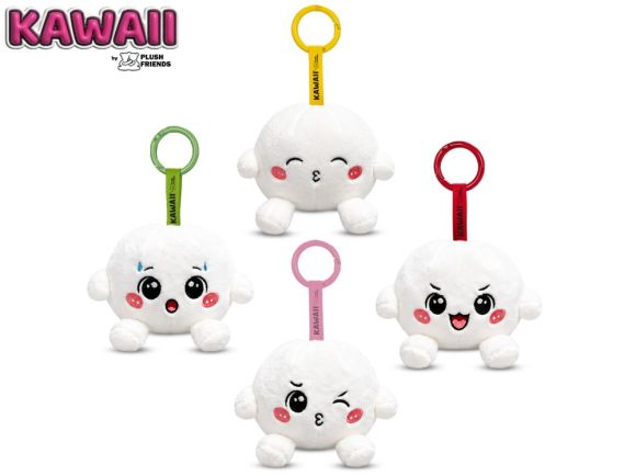 Plush Friends Kawaii Bao knedlíček plyšový přívěsek na klíče 8cm 4druhy 10m+ Plush Friends Kawaii Bao knedlíček plyšový přívěsek na klíče 8cm 4druhy 10m+