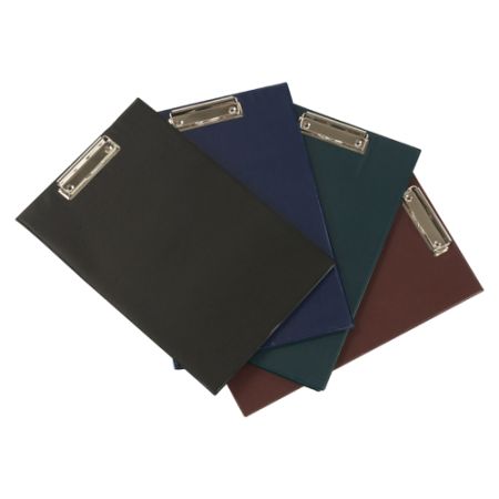 Podložka na psaní s klipem A4, tm. modrá PVC