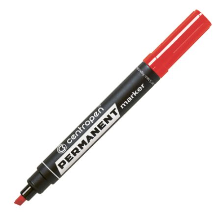 Popisovač CENTROPEN 8576, 8516 se seříznutým hrotem - červený