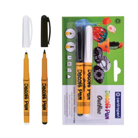 Popisovač CENTROPEN Decor, čiena a biela