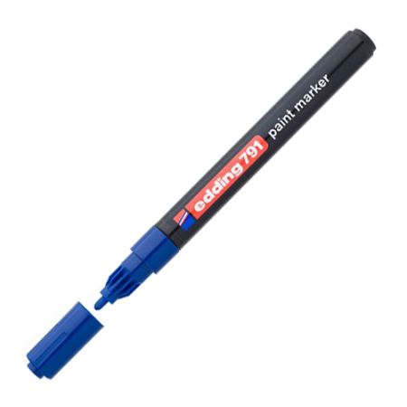 Popisovač lakový Edding 791 modrý Popisovač lakový Edding 791 modrý