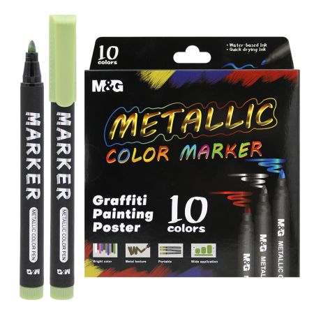 Popisovač M&G Metalický - sada 10 ks Popisovač M&G Metalický - sada 10 ks