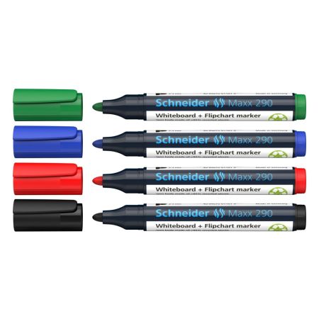 Popisovač na tabuli Schneider Maxx 290 originál - sada 4 kusů Popisovač na tabuli Schneider Maxx 290 originál - sada 4 kusů