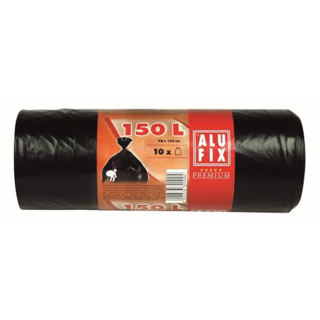 Pytle na odpad LDPE 150L / 10ks (78x105cm) černé 40 mic