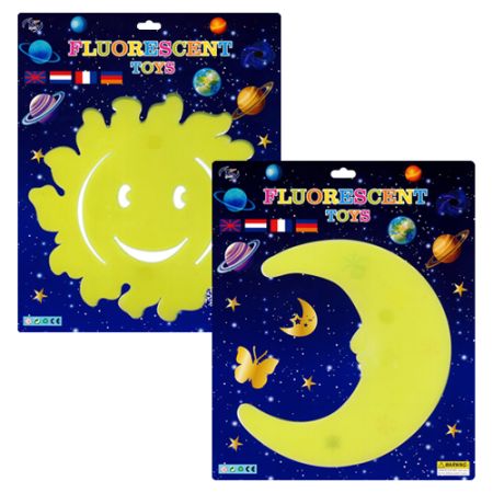 Nálepky - Fluo, mix 2 designů / 3 barvy Nálepky - Fluo, mix 2 designů / 3 barvy