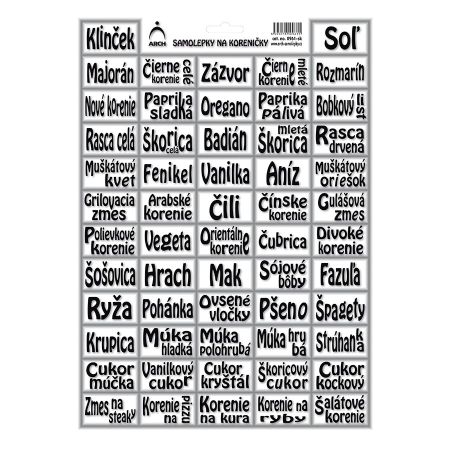 Samolepky na kořenky - art deco Samolepky na kořenky - art deco