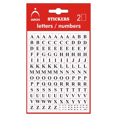Samolepky Písmena A-Z (5 mm)