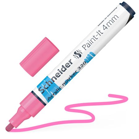 Schneider Paint-It 320 Akrylový popisovač 4 mm - růžový