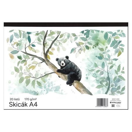 Skicák A4 20 listů 180 g