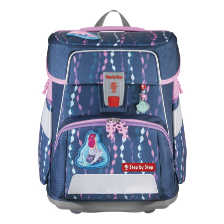 Školní aktovka SPACE pre prváčikov - 5-dílný set, Step by Step Mermaid Bella, certifikát