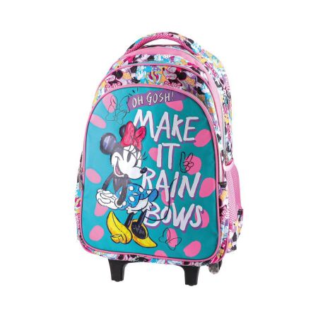 Školní batoh na kolečkách URBAN - make it rainbows, Minnie Mouse