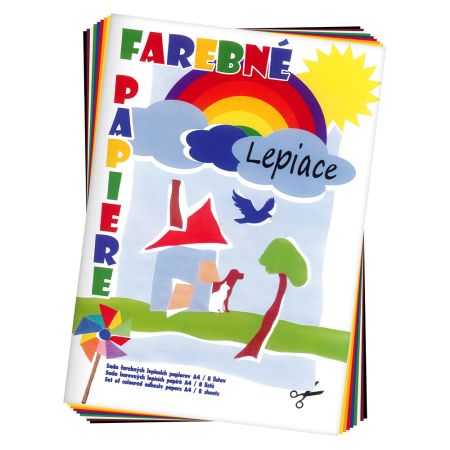 Složka barevného papíru / 8 - samolepící
