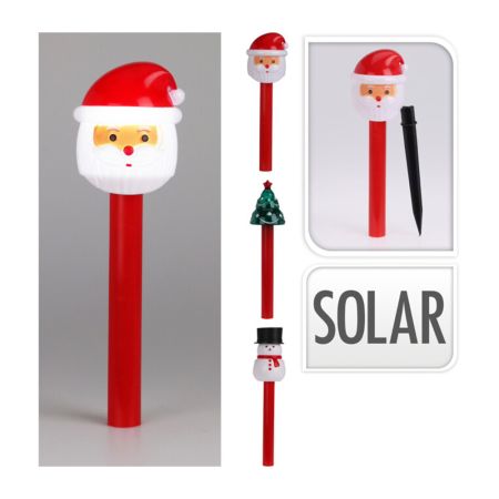 Solární lampa s vánoční figurkou, mix/1ks