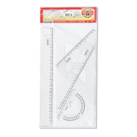 Souprava pravítek rysovací geom. velká