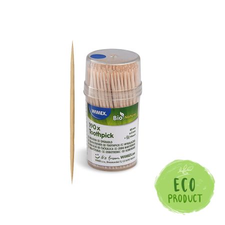 Špáradlo (drevené FSC 100%) Ø2 x 65 mm v kelímku [190 ks]