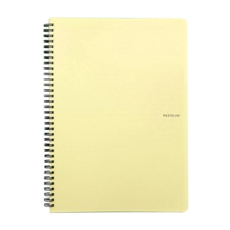 Spirálový blok PP PASTELINI A4 / 70 listů, žlutý Spirálový blok PP PASTELINI A4 / 70 listů, žlutý