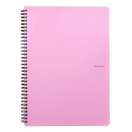 Spirálový blok PP PASTELINI A5/60 listů, růžový