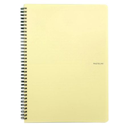 Spirálový blok PP PASTELINI A5/60 listů, žlutý
