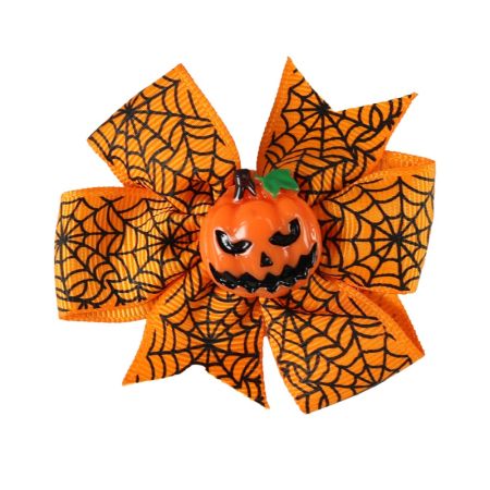 Spona do vlasů oranžová dýně