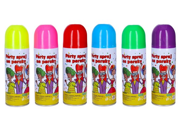 Sprej na paruky 140 ml - 6 barev