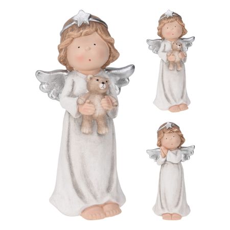Stojící figurka anděla 405 mm, stříbrná (2 varianty) Stojící figurka anděla 405 mm, stříbrná (2 varianty)