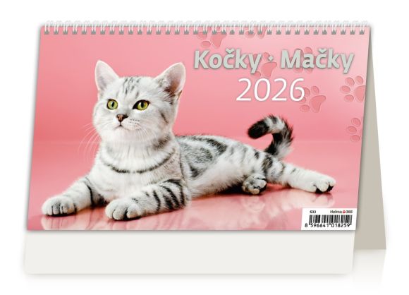 Stolní kalendář 2026 Kočky/Kočky