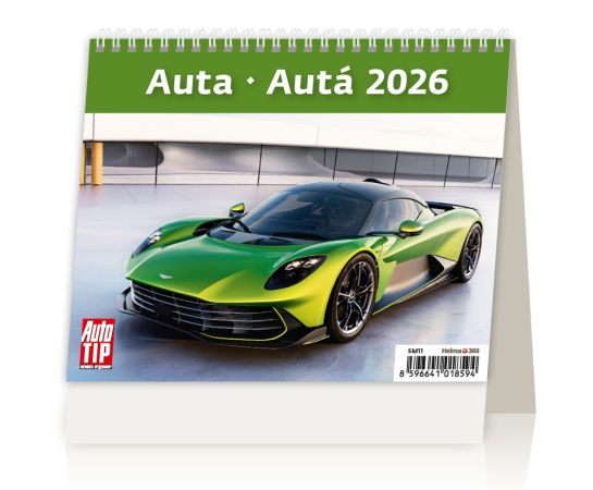 Stolní kalendář 2026 MiniMax Auta/Automobily