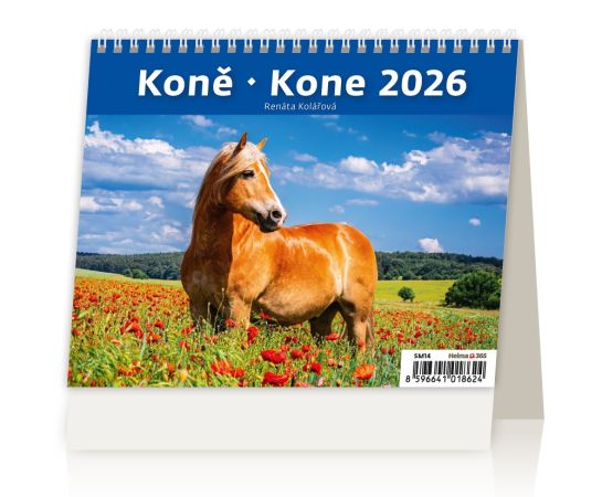 Stolní kalendář 2026 MiniMax Horses/Kones