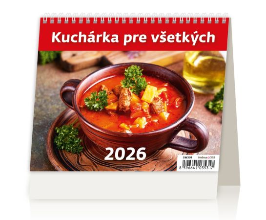 Stolní kalendář 2026 MiniMax Kuchařka pro všechny