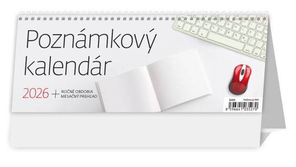 Stolní kalendář 2026 Poznámkový kalendář