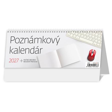 Stolový kalendár 2027 Poznámkový kalendár