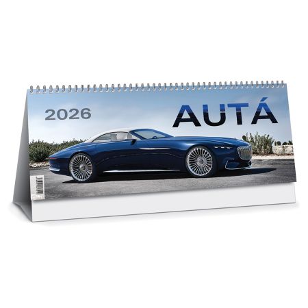 Stolní kalendář Auta 2026