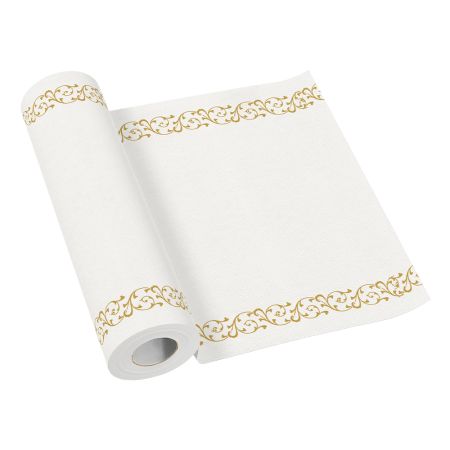 Středový pás AIRLAID 40cm x 24m Elegant Frame Gold