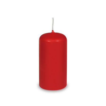 Svíčka válcová 50 x 100 mm, červená (4 ks v bal.)