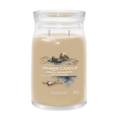 Svíčka Yankee Candle -  AMBER & SANDALWOOD, velká