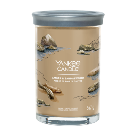 Svíčka Yankee Candle - AMBER & SANDALWOOD, velká