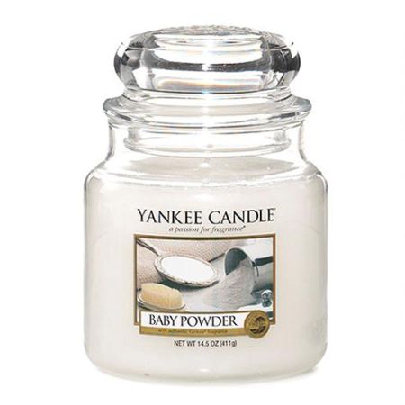 Svíčka Yankee Candle - Baby Powder, střední