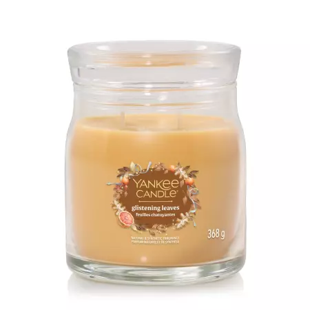Svíčka Yankee Candle - GLISTENING LEAVES, střední Svíčka Yankee Candle - GLISTENING LEAVES, střední