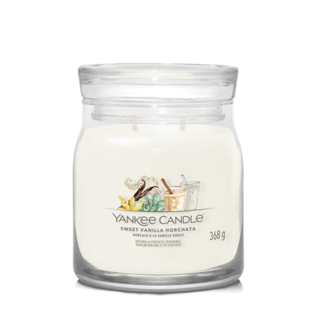 Svíčka Yankee Candle - SWEET VANILLA HORCHATA, střední