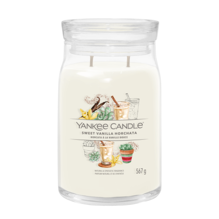 Svíčka Yankee Candle - SWEET VANILLA HORCHATA, velká