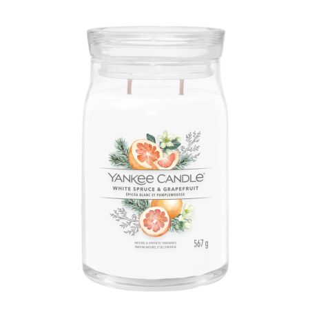 Svíčka Yankee Candle - White Spruce & Grapefruit, velká