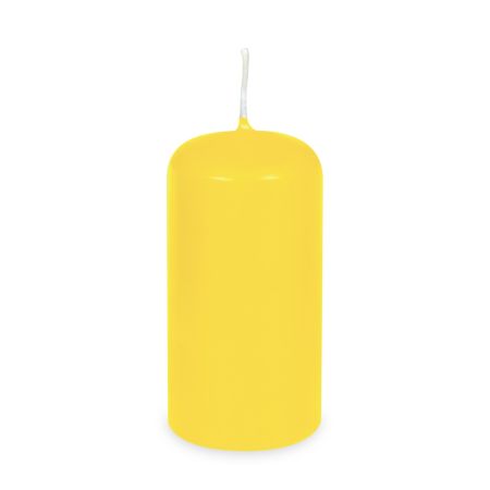 Svíčka válcová pr.60 x 120 mm žlutá