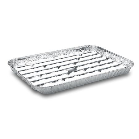 Tácek Alu na gril 34,4 x 22,4 cm, 5 ks Tácek Alu na gril 34,4 x 22,4 cm, 5 ks