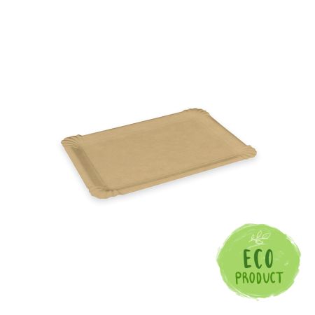 Tácky papírové - hnědé 10x16 cm, 250 ks