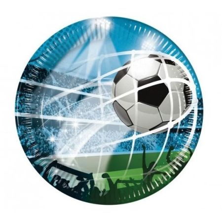 Talíř papírový pr.23 cm Fotbal 8 ks