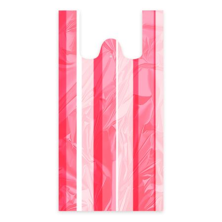 Taška (HDPE) pruhovaná 24+11 x 44 cm `4kg` [100 ks]